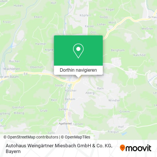Autohaus Weingärtner Miesbach GmbH & Co. KG Karte