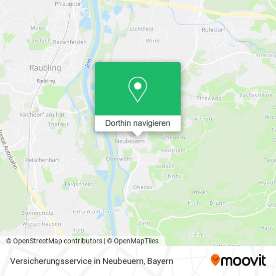 Versicherungsservice in Neubeuern Karte