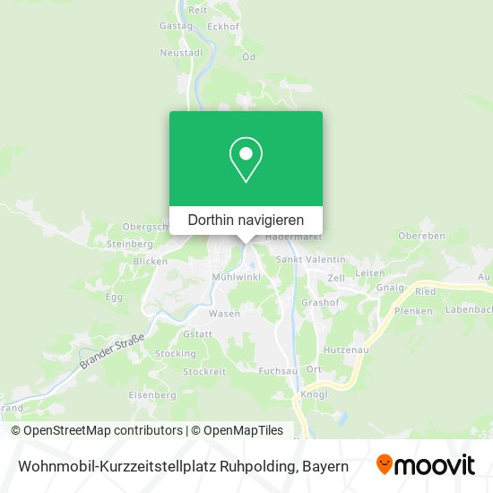Wohnmobil-Kurzzeitstellplatz Ruhpolding Karte