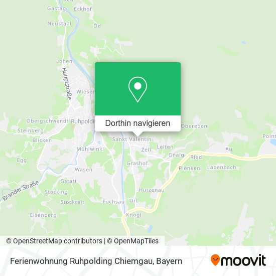 Ferienwohnung Ruhpolding Chiemgau Karte