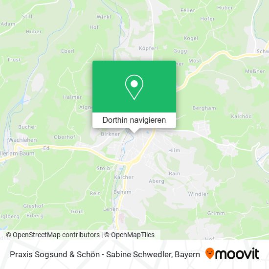 Praxis Sogsund & Schön - Sabine Schwedler Karte