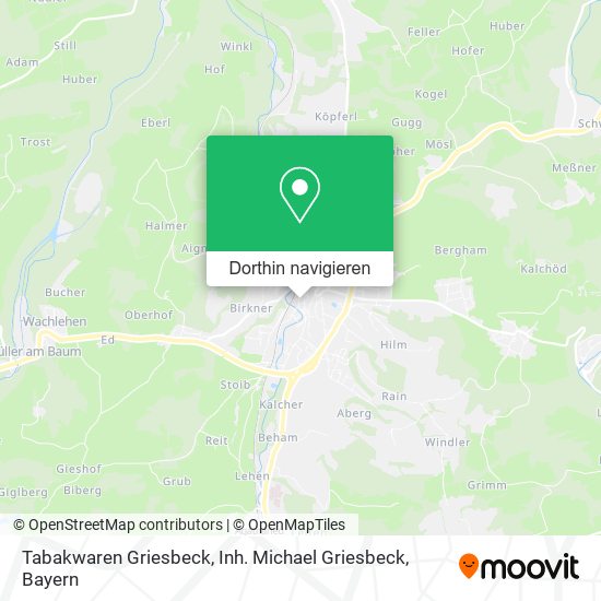 Tabakwaren Griesbeck, Inh. Michael Griesbeck Karte