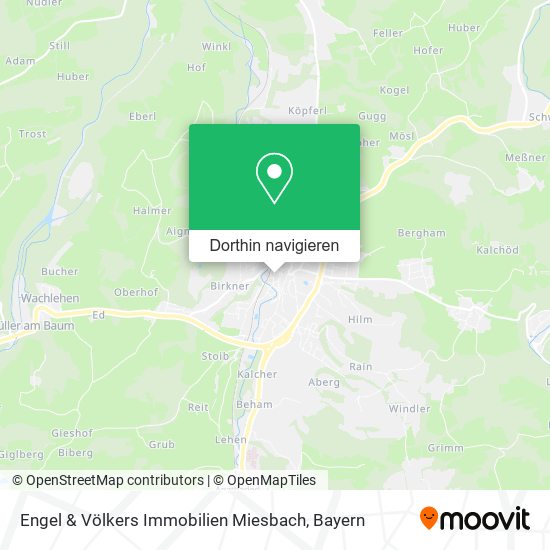 Engel & Völkers Immobilien Miesbach Karte