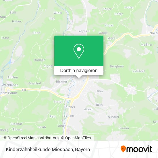 Kinderzahnheilkunde Miesbach Karte
