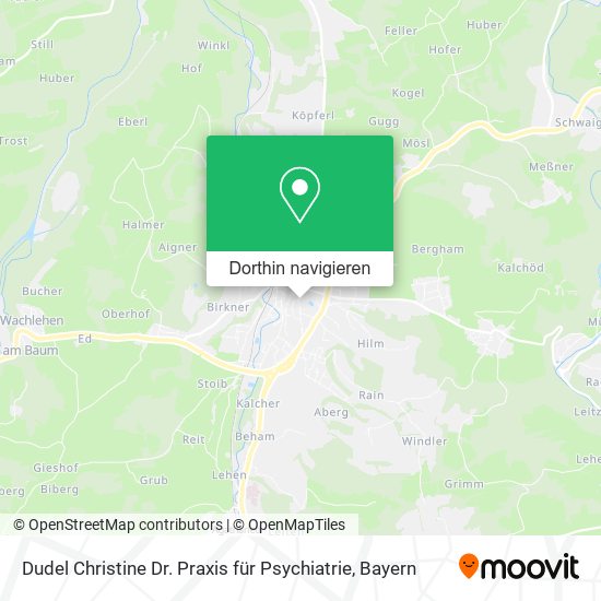 Dudel Christine Dr. Praxis für Psychiatrie Karte