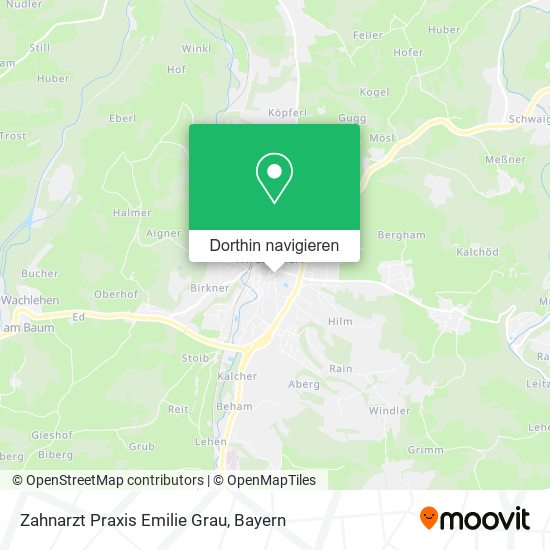 Zahnarzt Praxis Emilie Grau Karte