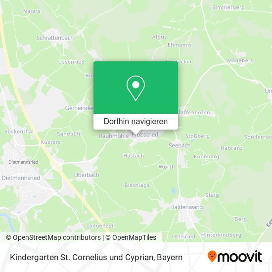 Kindergarten St. Cornelius und Cyprian Karte