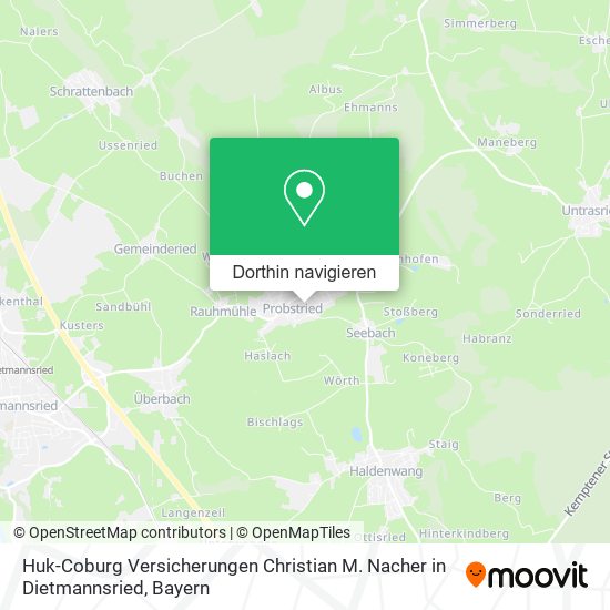 Huk-Coburg Versicherungen Christian M. Nacher in Dietmannsried Karte