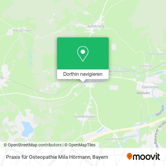 Praxis für Osteopathie Mila Hörmann Karte