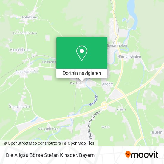 Die Allgäu Börse Stefan Kinader Karte