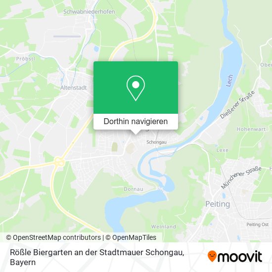Rößle Biergarten an der Stadtmauer Schongau Karte
