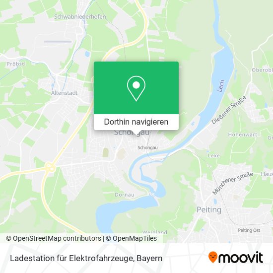 Ladestation für Elektrofahrzeuge Karte