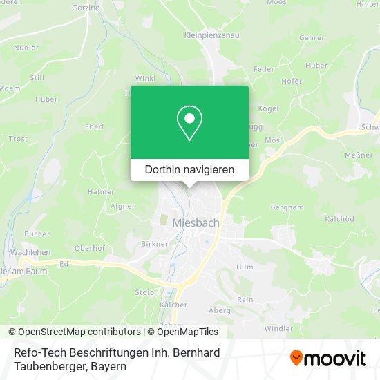 Refo-Tech Beschriftungen Inh. Bernhard Taubenberger Karte