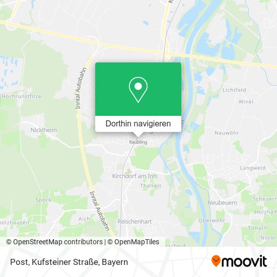 Post, Kufsteiner Straße Karte