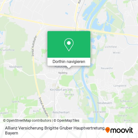 Allianz Versicherung Brigitte Gruber Hauptvertretung Karte