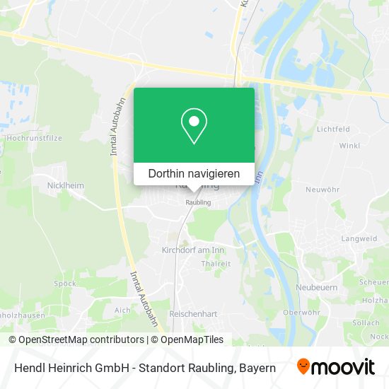 Hendl Heinrich GmbH - Standort Raubling Karte