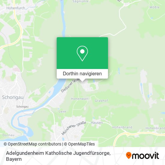 Adelgundenheim Katholische Jugendfürsorge Karte