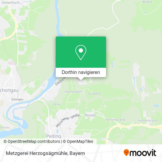 Metzgerei Herzogsägmühle Karte