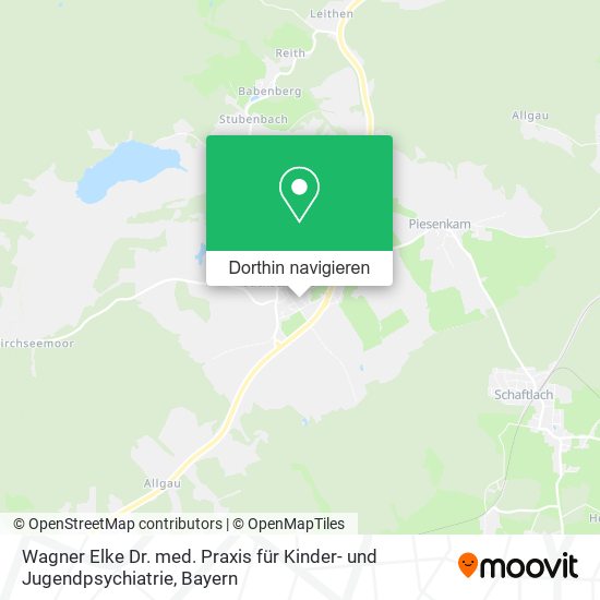 Wagner Elke Dr. med. Praxis für Kinder- und Jugendpsychiatrie Karte