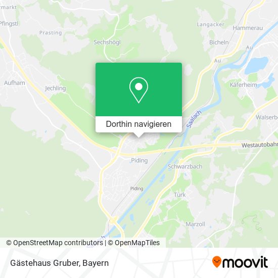 Gästehaus Gruber Karte