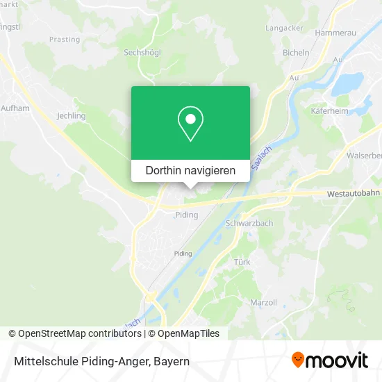 Mittelschule Piding-Anger Karte