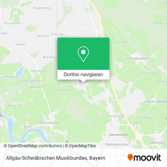 Allgäu-Schwäbischen Musikbundes Karte