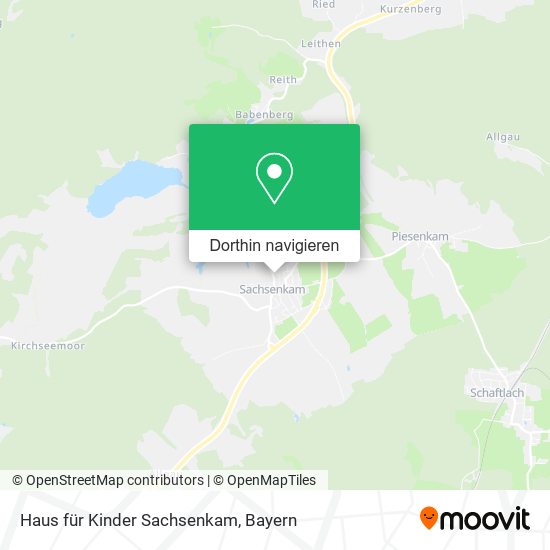 Haus für Kinder Sachsenkam Karte