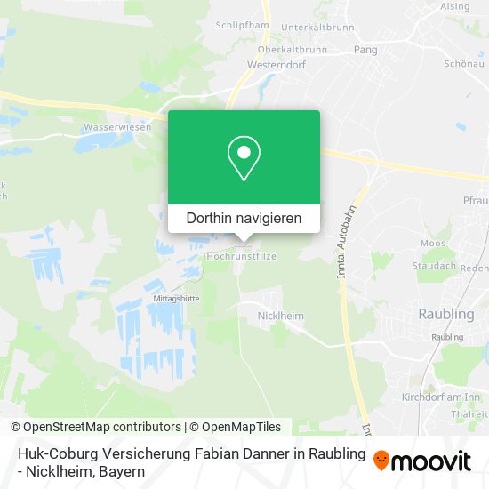 Huk-Coburg Versicherung Fabian Danner in Raubling - Nicklheim Karte