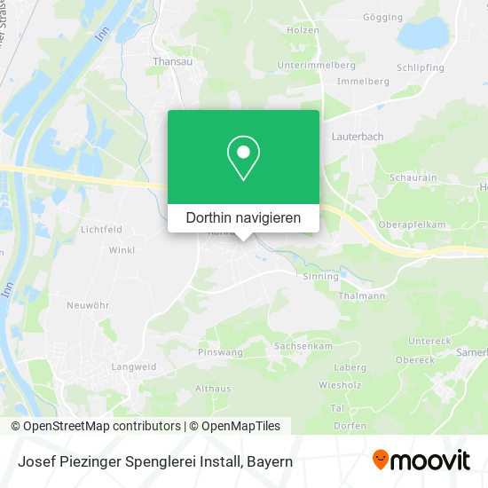 Josef Piezinger Spenglerei Install Karte