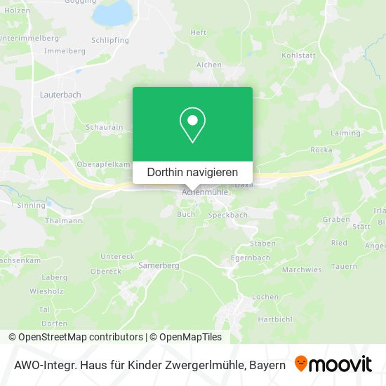 AWO-Integr. Haus für Kinder Zwergerlmühle Karte