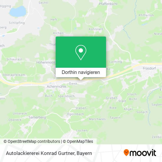 Autolackiererei Konrad Gurtner Karte