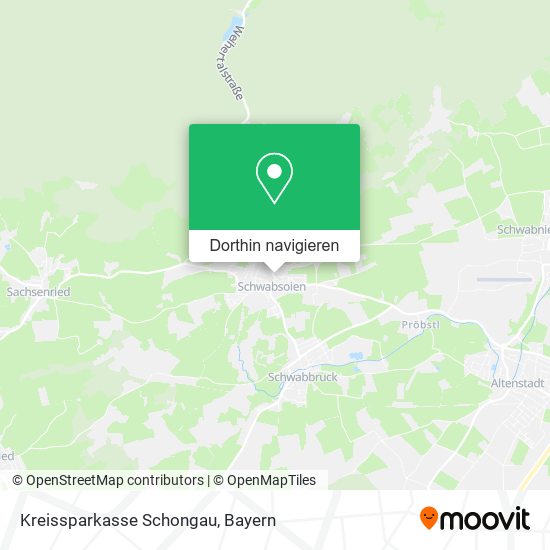 Kreissparkasse Schongau Karte