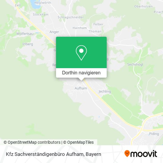 Kfz Sachverständigenbüro Aufham Karte