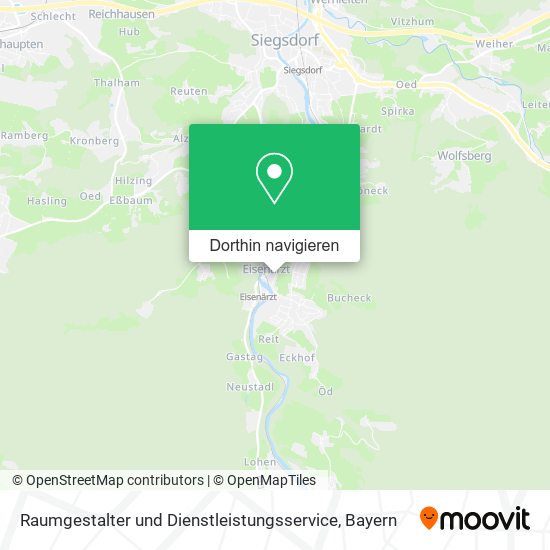 Raumgestalter und Dienstleistungsservice Karte