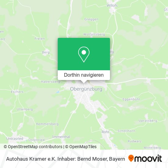 Autohaus Kramer e.K. Inhaber: Bernd Moser Karte