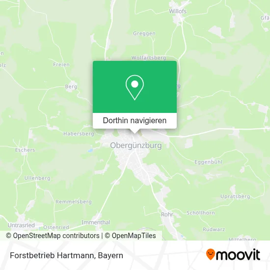 Forstbetrieb Hartmann Karte