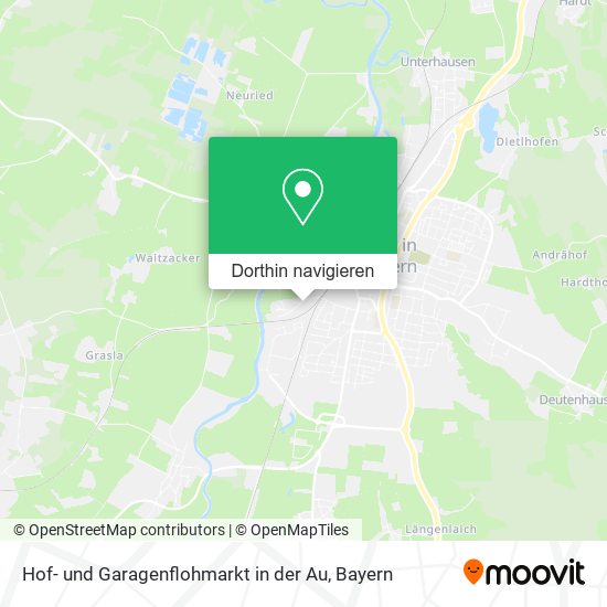 Hof- und Garagenflohmarkt in der Au Karte