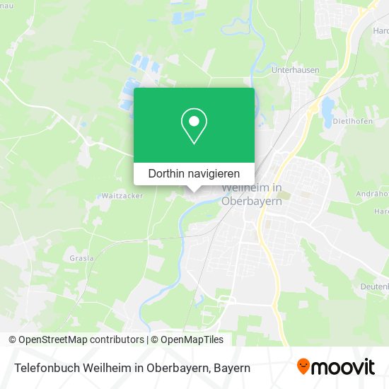 Telefonbuch Weilheim in Oberbayern Karte