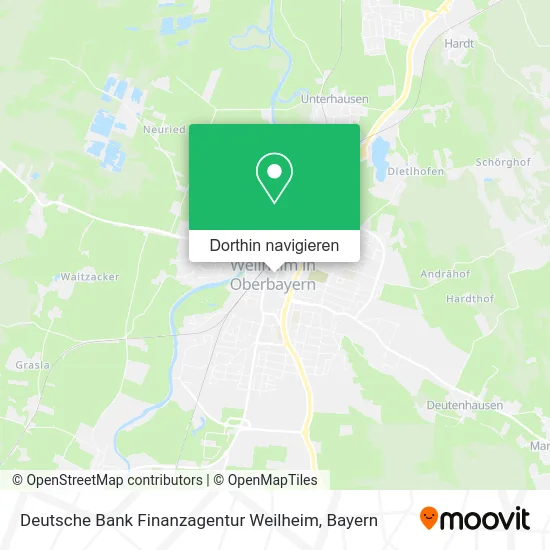 Deutsche Bank Finanzagentur Weilheim Karte