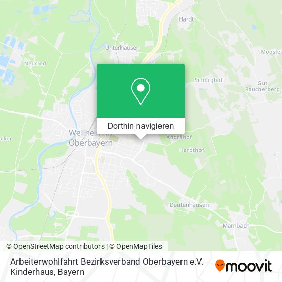Arbeiterwohlfahrt Bezirksverband Oberbayern e.V. Kinderhaus Karte