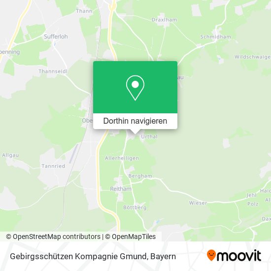 Gebirgsschützen Kompagnie Gmund Karte