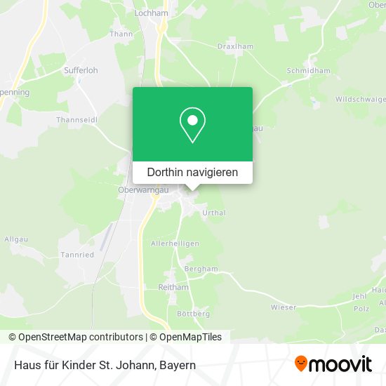 Haus für Kinder St. Johann Karte
