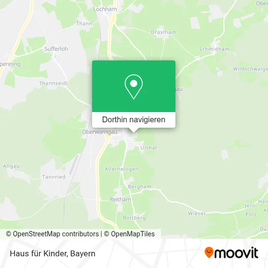 Haus für Kinder Karte