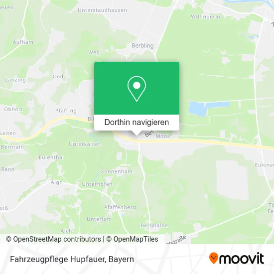 Fahrzeugpflege Hupfauer Karte