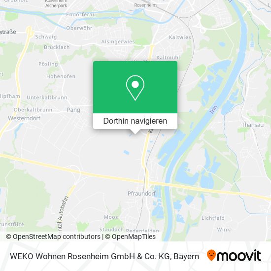 WEKO Wohnen Rosenheim GmbH & Co. KG Karte