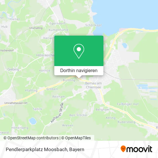 Pendlerparkplatz Moosbach Karte