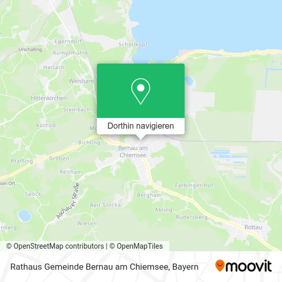 Rathaus Gemeinde Bernau am Chiemsee Karte