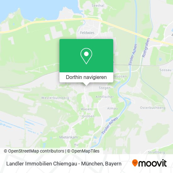 Landler Immobilien Chiemgau - München Karte
