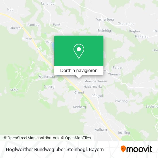 Höglwörther Rundweg über Steinhögl Karte
