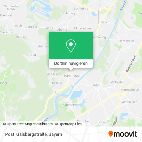 Post, Gaisbergstraße Karte